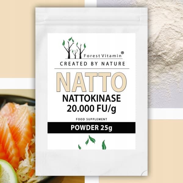 Skogsvitamin Nattokinaspulver TRYCKCIRKULATION BLOD 25 g