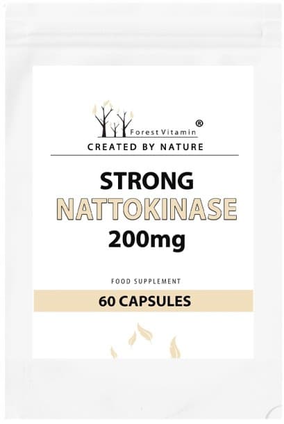 Forest Vitamin Strong Nattokinase 200mg Nattokinase 60 kapslar