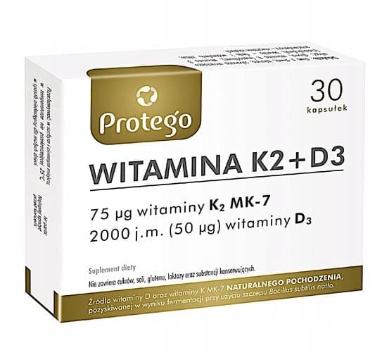 Vitamin K2 + D3 Protego 30 kapslar