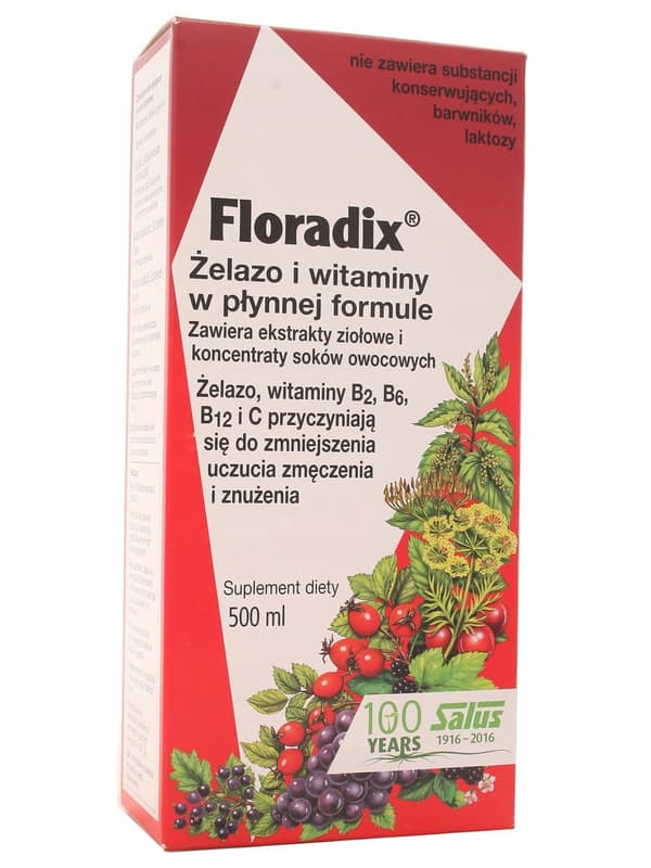 Floradix flydende jern- og vitamintonic 500 ml