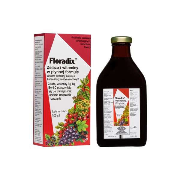 Floradix flydende jern- og vitamintonic 500 ml