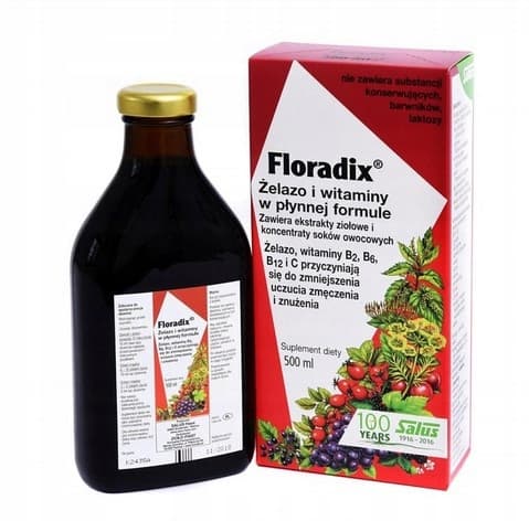 Floradix flydende jern- og vitamintonic 500 ml