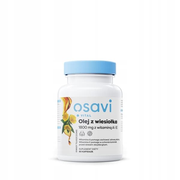 OSAVI Nattljusolja 1800 mg med vitamin A och E 60 kapslar