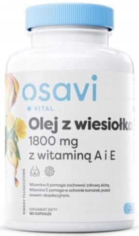 OSAVI Nattljusolja 1800 mg med vitamin A och E 60 kapslar