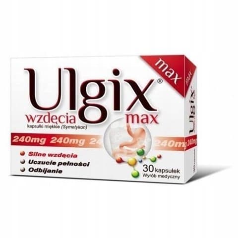 Ulgix Bloating MAX 240 mg simetikon 30 kapslar