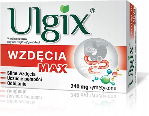 Ulgix Bloating MAX 240 mg simetikon 30 kapslar