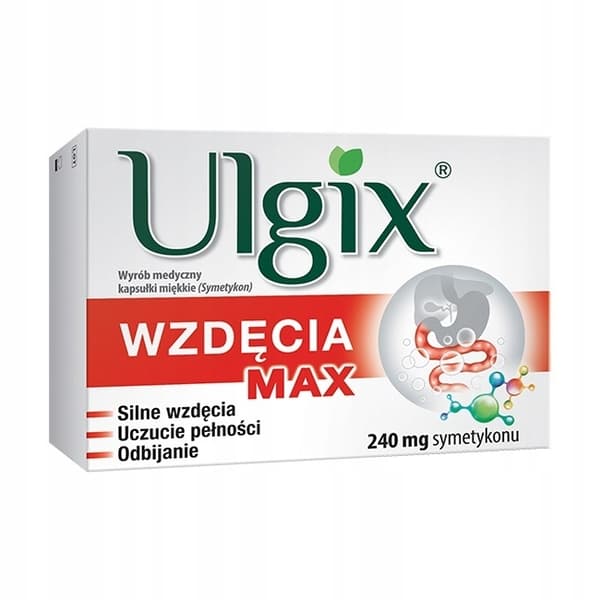 Ulgix Bloating MAX 240 mg simetikon 30 kapslar
