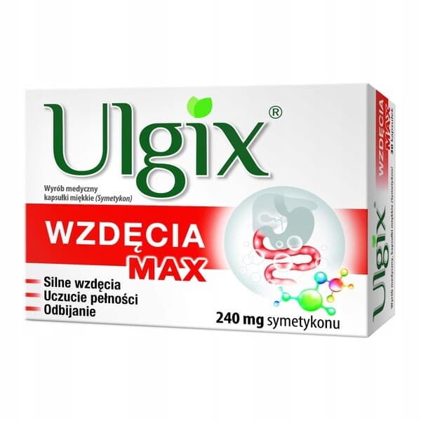 Ulgix Bloating MAX 240 mg simetikon 30 kapslar