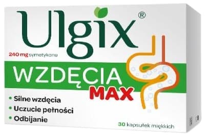 Ulgix Bloating MAX 240 mg simetikon 30 kapslar