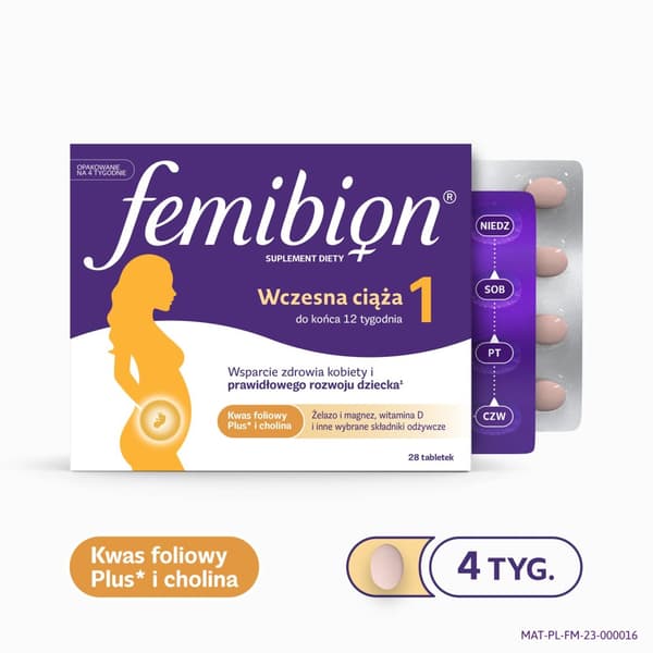 FEMIBION 1 folsyratabletter för tidig graviditet 28