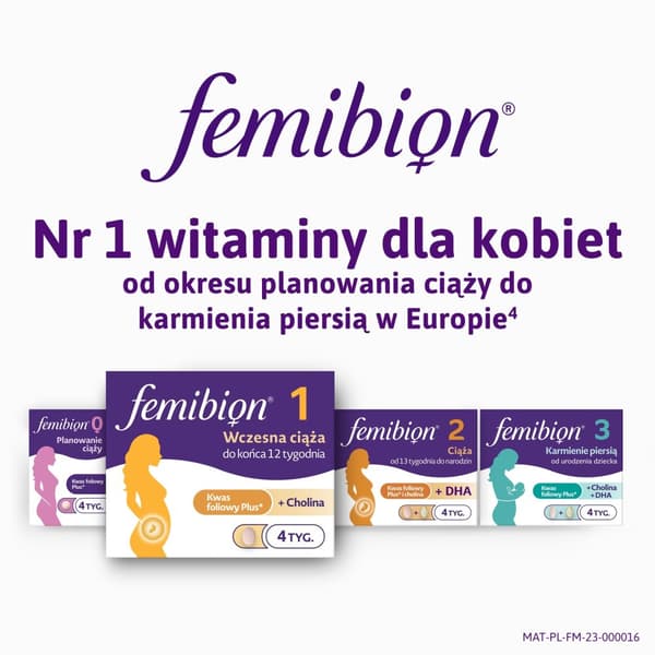 FEMIBION 1 folsyratabletter för tidig graviditet 28