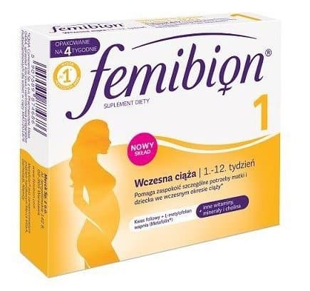 FEMIBION 1 folsyratabletter för tidig graviditet 28