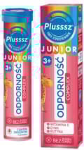 Miniatyrbild 1 av 5: PLUSSSZ JUNIOR IMMUNITETSKOMPLEX C-vitamin zink för barn 20 tabletter. mus.