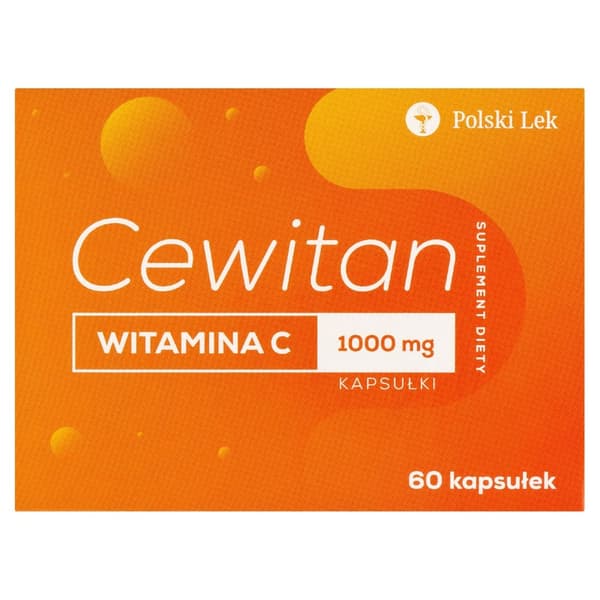 CEWITAN C-VITAMIN 1000 mg immunitet Polsk medicin 60 kapslar