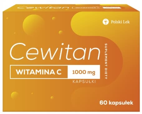 CEWITAN C-VITAMIN 1000 mg immunitet Polsk medicin 60 kapslar