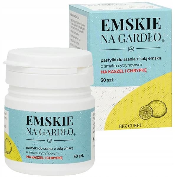 Emskie för halsen citronsmak 30 sugtabletter