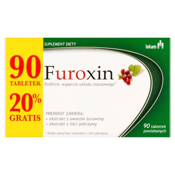 FUROXIN urinvägsmedicin Tranbär Lekam 90 tabletter