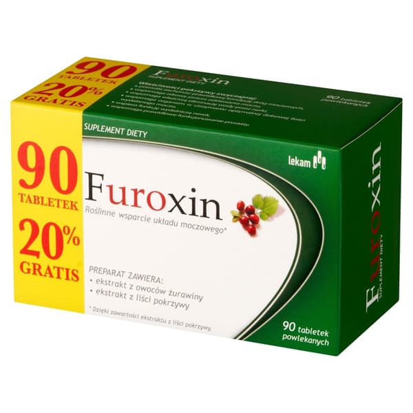 FUROXIN urinvägsmedicin Tranbär Lekam 90 tabletter