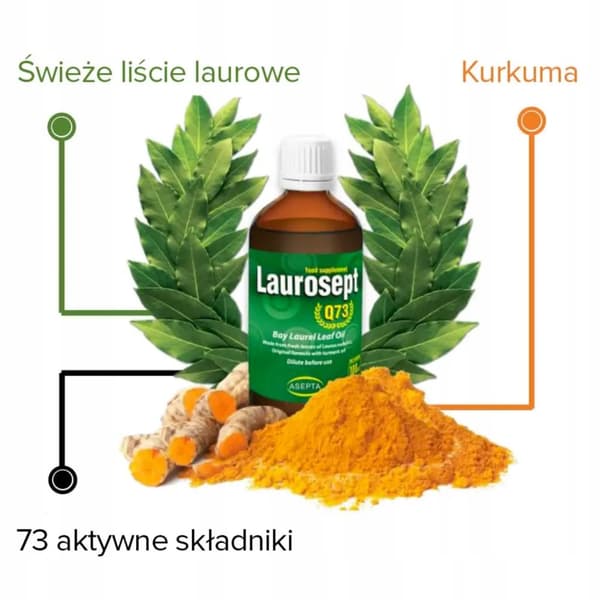 Laurosept Q73 laurbærbladsolie med gurkemejeolie til led 30 ml
