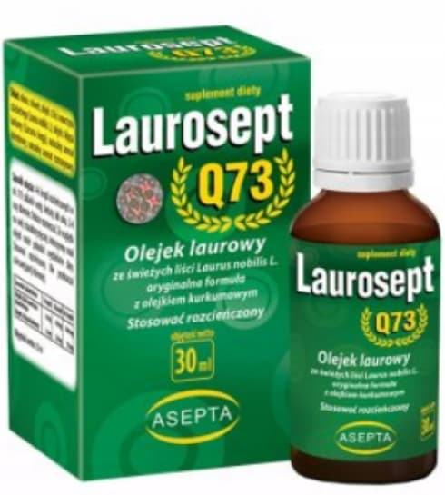 Laurosept Q73 laurbærbladsolie med gurkemejeolie til led 30 ml