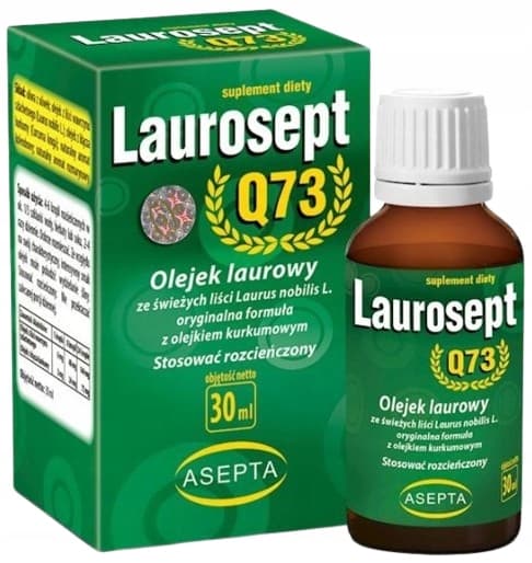 Laurosept Q73 laurbærbladsolie med gurkemejeolie til led 30 ml