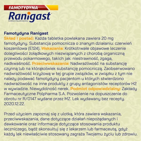 Ranigast SOS Mælk støtter halsbrand hyperaciditet 200 ml
