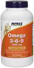 Miniatyrbild 5 av 6: NOW FOODS Omega 3-6-9 1000 mg HJÄRTIMMUNITET 250 kapslar