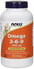 Miniatyrbild 1 av 6: NOW FOODS Omega 3-6-9 1000 mg HJÄRTIMMUNITET 250 kapslar