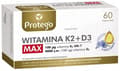 Miniatyrbild 1 av 3: Protego Vitamin K2 + D3 MAX vitamin D 4000 vitamin K 100 uq 60 kapslar