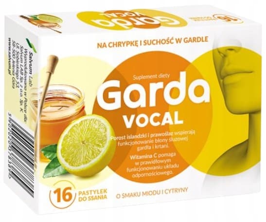 GARDA VOCAL halstabletter mot heshet i halsen 16 tabletter