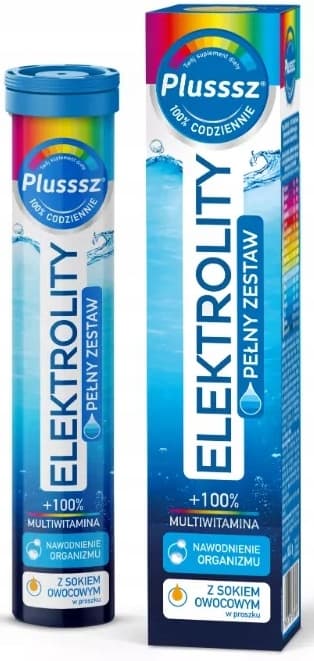 Plusssz Elektrolyter Multivitamin 24 tabletter + Magnesium Forte B-komplex 20 tabletter