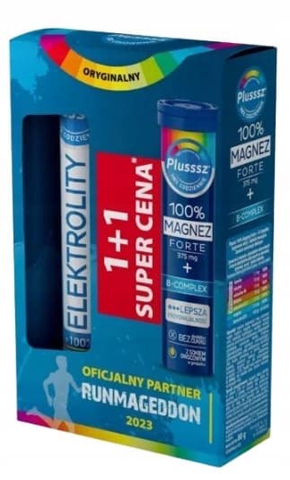 Plusssz Elektrolyter Multivitamin 24 tabletter + Magnesium Forte B-komplex 20 tabletter