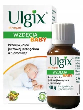 ULGIX UPPBLÅSTHET Babybanan smak mot tarmkolik för gaser 40 g