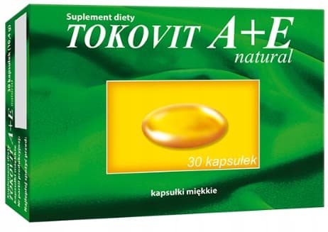 TOKOVIT A+E NATURLIG vitamin AE HUD Hasco Lek 30 kapslar