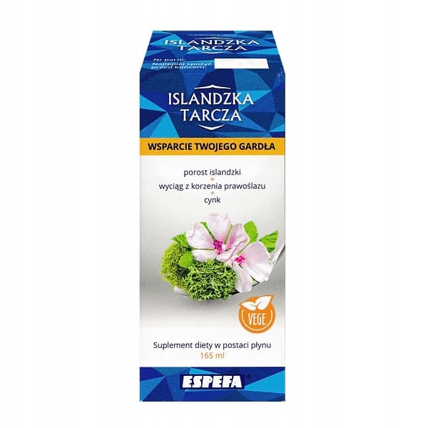 ISLANDSK SKÖLD stödjer struphuvudet, halsen, stämbanden, flytande 165 ml
