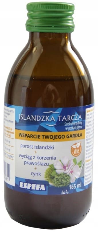 ISLANDSK SKÖLD stödjer struphuvudet, halsen, stämbanden, flytande 165 ml