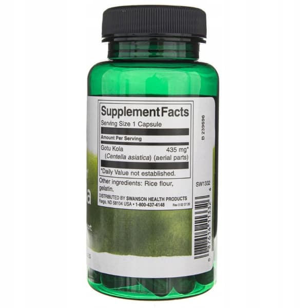 SWANSON Gotu Kola 435 mg MINNESTRESS 60 kapslar