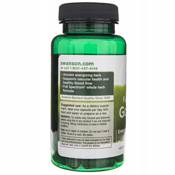 SWANSON Gotu Kola 435 mg MINNESTRESS 60 kapslar