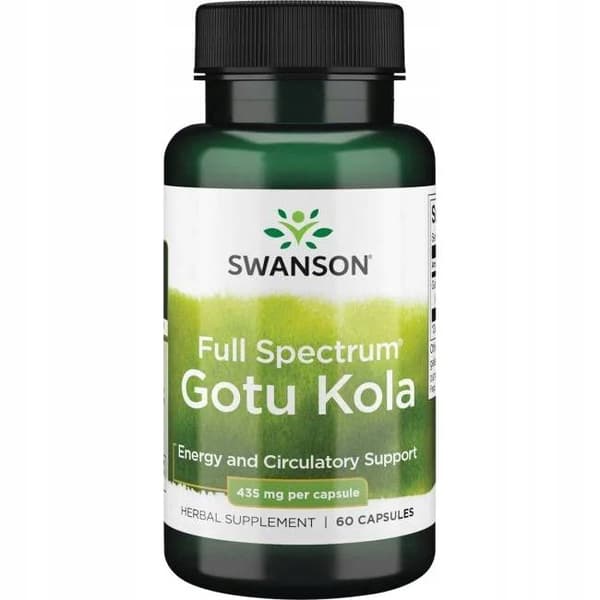 SWANSON Gotu Kola 435 mg MINNESTRESS 60 kapslar