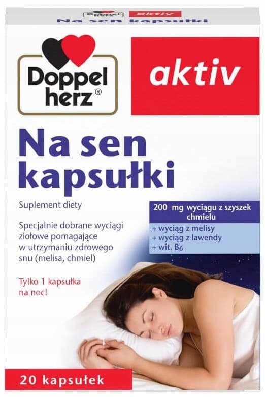 Doppelherz aktiv För sömn Humlekottar citronmeliss 20 kapslar