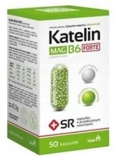Katelin MAG B6 FORTE Magnesium Kalium Vitamin B 50 kapslar