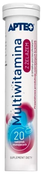 MULTIVITAMIN MED JÄRN Apteo 20 brustabletter
