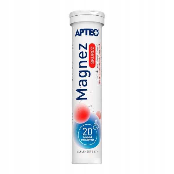 MAGNESIUM CONTRACTION apelsinsmak Apteo 20 tabletter mousse