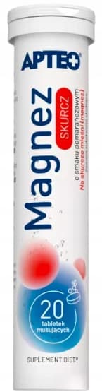 MAGNESIUM CONTRACTION apelsinsmak Apteo 20 tabletter mousse