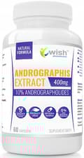 Miniatyrbild 1 av 2: WISH Andrographis-extrakt 400 mg immunitet 60 kapslar