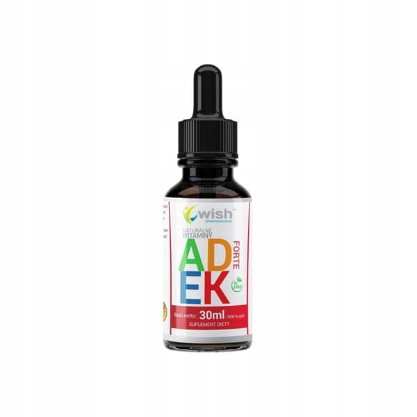 WISH ADEK FORTE vitamin A D3 EK droppar 30 ml