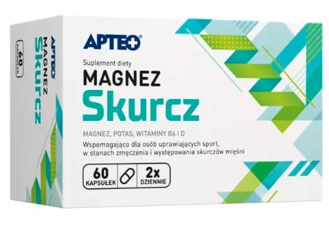 MAGNESIUM SAMMENTRÆKNING vitamin B kalium Apteo 60 kapsler.