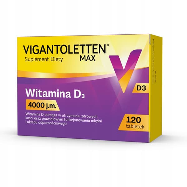 Vigantoletten Max 4000 vitamin D 120 tabletter.