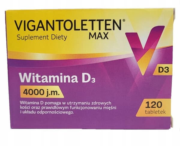Vigantoletten Max 4000 vitamin D 120 tabletter.