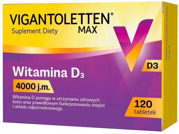 Vigantoletten Max 4000 vitamin D 120 tabletter.